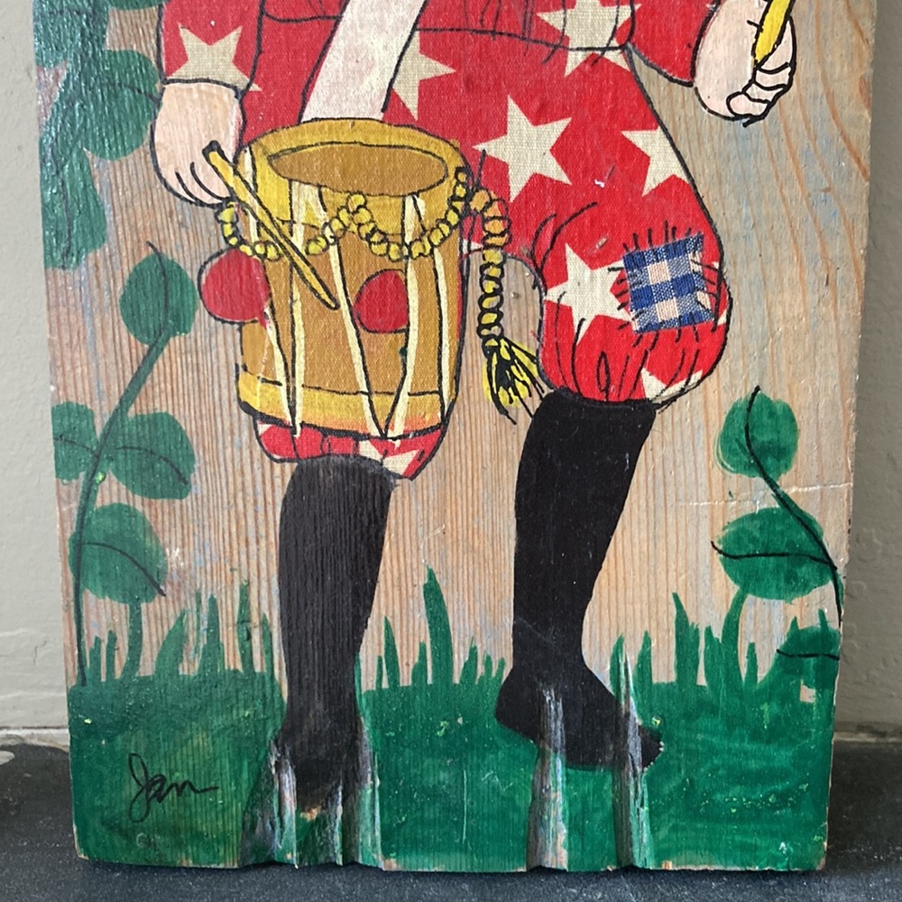 Vintage painting on wood - Picture 5 of 11